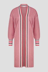 Long cardigan à motif rouge-rose scintillant	 de D'Auvry pour Femmes