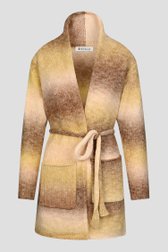 Long cardigan en beige/rose ombré de Bicalla pour Femmes