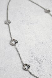 Long collier en argent avec pendentifs ronds de Liberty Island pour Femmes