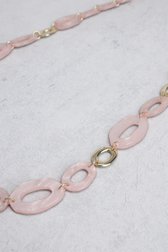 Photo produit 1 de Long collier rose avec éléments organiques de Liberty Island pour Femmes
