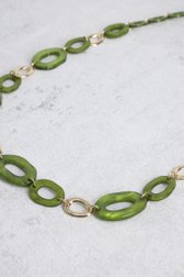 Photo produit 1 de Long collier vert avec éléments organiques de Liberty Island pour Femmes