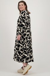 Le dos de Longue robe noire à imprimé beige de ONLY Carmakoma pour Femmes
