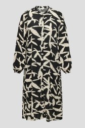 Photo produit 1 de Longue robe noire à imprimé beige de ONLY Carmakoma pour Femmes
