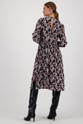 Longue robe noire à imprimé fin de JDY pour Femmes
