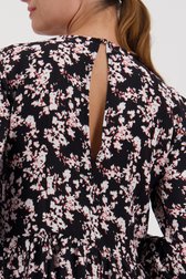 Longue robe noire à imprimé fin de JDY pour Femmes