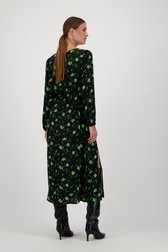 Longue robe noire à imprimé floral vert	 de JDY pour Femmes
