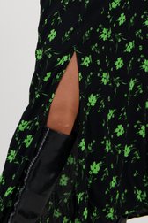 Longue robe noire à imprimé floral vert	 de JDY pour Femmes