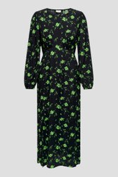 Longue robe noire à imprimé floral vert	 de JDY pour Femmes