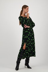 Longue robe noire à imprimé floral vert	 de JDY pour Femmes