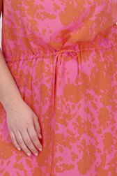 Longue robe rose à imprimé orange de Only Carmakoma pour Femmes