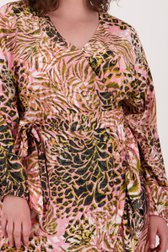 Longue robe rose imprimée de Fransa pour Femmes