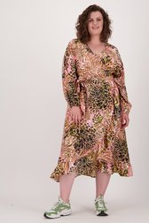 Longue robe rose imprimée de Fransa pour Femmes