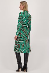 Le dos de Longue robe verte imprimée de Claude Arielle pour Femmes