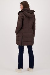 Longue veste en duvet marron de Barbara Lebek pour Femmes