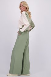 Achterkant van Losse kaki broek door AC by Annelien Coorevits voor Dames