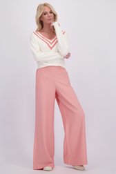 Voorkant van Losse roze broek door AC by Annelien Coorevits voor Dames
