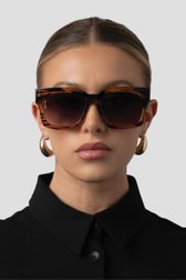 Photo produit 3 de Lunettes de soleil rectangulaires brunes – Alba de Otra pour Femmes