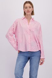 Video van Roze blouse met geborduurde bloemen door More & More voor Dames