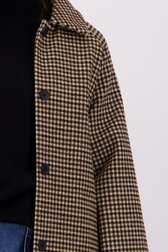 Détail de Manteau à carreaux marron de JDY pour Femmes