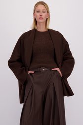 Le devant de Manteau brun de D'Auvry pour Femmes