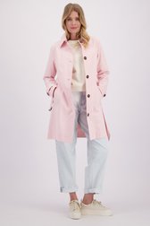 Le devant de Manteau demi-long rose clair de Libelle pour Femmes