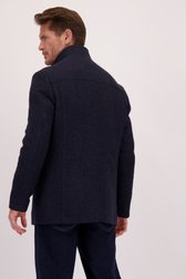 Le dos de Manteau en laine bleu de Dansaert Blue pour Hommes