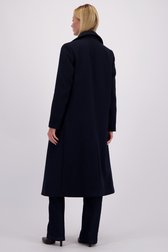 Le dos de Manteau en laine bleu foncé de D'Auvry pour Femmes