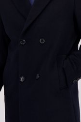 Détail de Manteau en laine bleu foncé de Dansaert Black pour Hommes