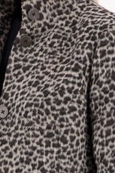 Manteau gris à imprimé animal de Claude Arielle pour Femmes