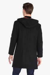 Manteau gris foncé avec capuche de Ravøtt pour Hommes