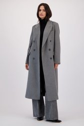 Le devant de Manteau long gris de Louise pour Femmes