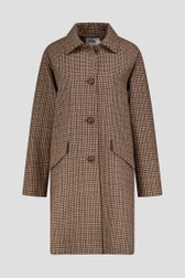 Photo produit 1 de Manteau marron à carreaux de Libelle pour Femmes