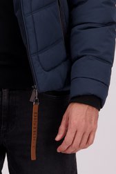 Détail de Manteau matelassé bleu de District pour Hommes