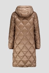 Photo produit 3 de Manteau matelassé brun mi-long de Claude Arielle pour Femmes