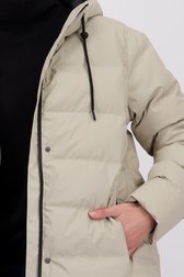 Détail de Manteau matelassé mi-long gris-beige de Tantä pour Femmes