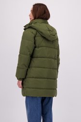 Le dos de Manteau matelassé mi-long vert foncé de JDY pour Femmes