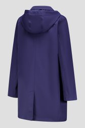 Manteau mi-long navy avec capuche de Claude Arielle pour Femmes
