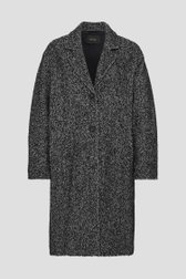 Manteau noir avec laine	 de Opus pour Femmes