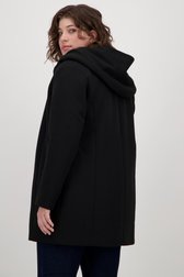 Manteau noir mi-long de Only Carmakoma pour Femmes