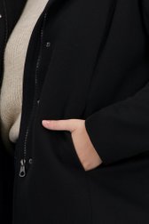 Manteau noir mi-long de Only Carmakoma pour Femmes