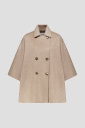 Photo produit 1 de Manteau taupe avec capelook de D'Auvry pour Femmes