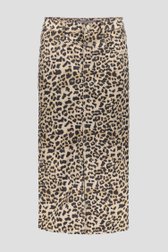 Midi rok met luipaardprint van Geisha voor Dames