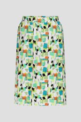 Midirok met groene print van Claude Arielle voor Dames