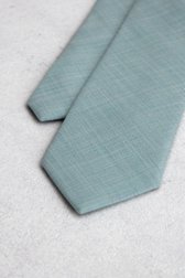 Productfoto 1 van Mintgroene das met structuur door Dansaert Black voor Heren