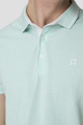 Detail van Mintgroene polo met korte mouwen door Only & Sons voor Heren
