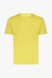 Mosterdgeel T-shirt met ronde hals van Ravøtt voor Heren