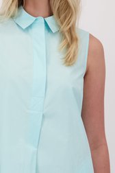 Detail van Mouwloos lichtblauw kleedje door Libelle voor Dames