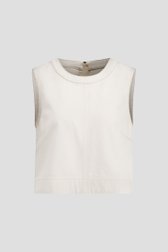 Productfoto 1 van Mouwloze ecru blouse door Liberty Island Denim voor Dames