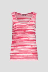 Mouwloze top met rood-witte strepen van Libelle voor Dames
