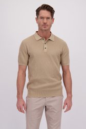 Video van Beige gebreide polo door Dansaert Blue voor Heren